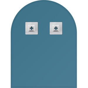 Soho Diamond Cut Arched Frameless Bathroom Mirror - Silver by Showerdrape