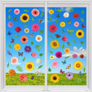 Windows Clings for Spring - Multicoloured / Summer Bouquet by WALPLUS