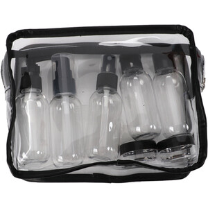 Set of 7 Travel Bottle - Black