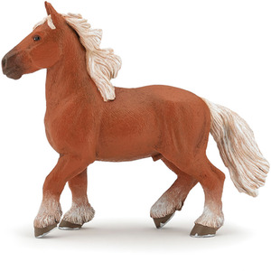 PAPO Horses and Ponies Comtois Horse Toy Figure - Brown by PAPO