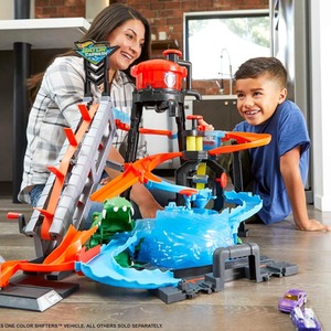 Hot Wheels Ultimate Gator Car Wash elevator, crazy track Whirlpool - multi by Hot Wheels