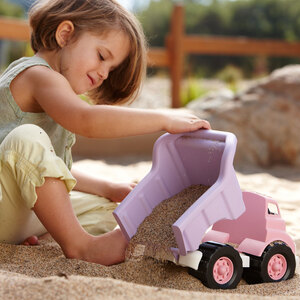 Pink Dumper Truck Toy - Pink and Purple by Green Toys