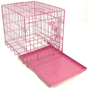 Pink Dog Cage - Pink / 46cm by Easipet