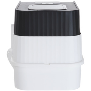 Fully Enclosed UV Sterilization Cat Litter Box - Black by Livingandhome