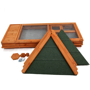 Wooden Aviary Large Bird House Shelter - Natural Wood by Actiaspet