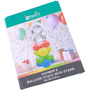 Number Balloon Stack with Stand - 8 by My Party