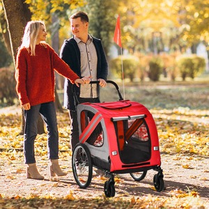 PawHut Bike Trailer 2-in-1 Pet Stroller by PawHut