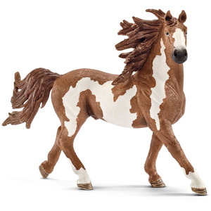 SCHLEICH Farm World Pinto Stallion Toy Figure - Black by SCHLEICH