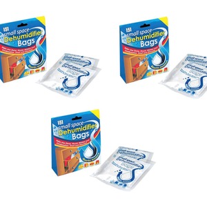 3 Packs Of Small Space Dehumidifier Bags - White by 151