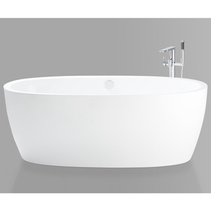 Acquaviva Meridian Free Standing Bathtub - White by Acquaviva