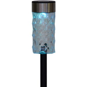 2 in 1 Solar Crystal Effect Light - Black and Clear