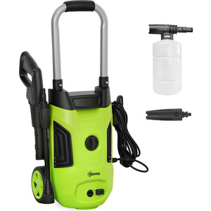 Outsunny 1800W 150 Bar Pressure Washer Adjustable Nozzle - Green by Outsunny