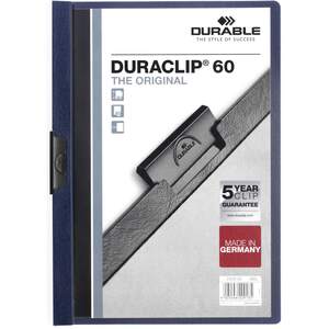 DURACLIP 60 A4 Clip Folder - Midnight Blue by Durable