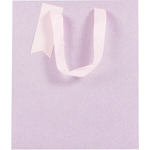 Pack of 3 Pink Glimmer Medium Gift Bags - Pink and Lavender