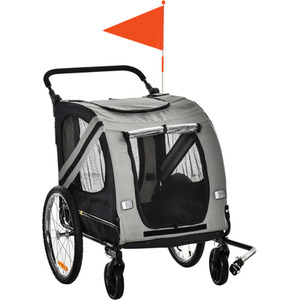 PawHut Bike Trailer 2-in-1 Pet Stroller by PawHut