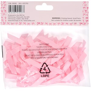 Pack of 50 Decorative Bows - Pink