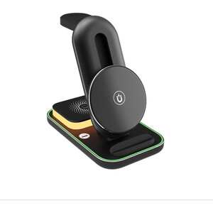 4 in 1 Wireless Charging Stand - Black