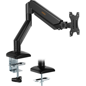 Height Adjustable Gas Powered Monitor Stand with Tilt and Swivel Arms - Black by VonHaus