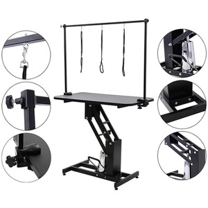 Hydraulic Adjustable Pet Grooming Table - Black by Kidkid