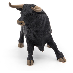 PAPO Farmyard Friends Andalusian Bull Toy Figure - Black by PAPO