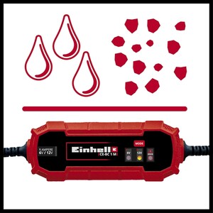 Einhell Red Vehicle Battery Charger - Red by Einhell