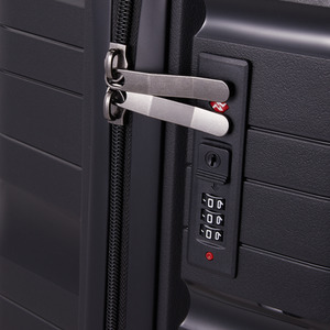 4PCS Lockable Travel Suitcase Set - Black by Livingandhome