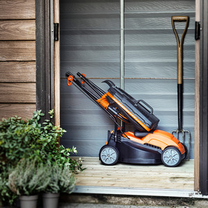 LawnMaster 32cm 1200W Electric Lawnmower - Orange by LawnMaster