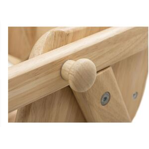 Deluxe Putaway Folding Wooden High Chair - Natural by Safetots