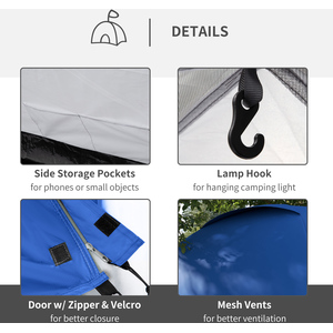 Outsunny Weatherproof 2 Room Tent by Outsunny