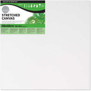 Daler Simply Canvas 3 pack Various Sizes - White / 40x40cm by DALER ROWNEY