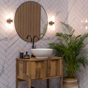 Canya 2 Way Black Bathroom Wall Light With 3W LED G9 3000K - Black by ValueLights