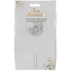 Crafting Wire Stem Flowers and Pearls by True Moments
