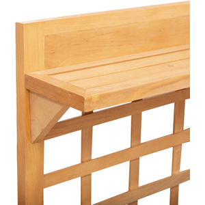 Outsunny Wooden Planter Raised Elevated Garden Bed 2 Shelves Vegetables Flowers - Brown by Outsunny