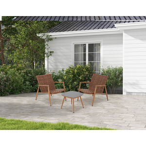 Cotswold Rattan Bistro Set - Brown by Malay