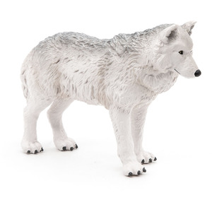 PAPO Wild Animal Kingdom Polar Wolf Toy Figure - 50195 - White by PAPO