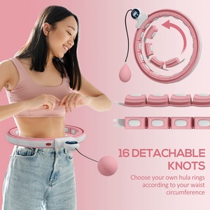 SPORTNOW Smart Weighted Hula Hoop with 16 Detachable Knots by SPORTNOW