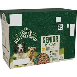 James Wellbeloved Senior Wet Dog Food Pouches in Gravy - Lamb and Chicken with Rice by James Wellbeloved