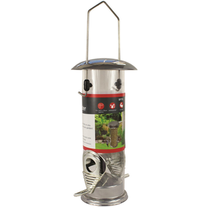 Garden Bird Feeder Set 3pc - Silver by Garden Mile