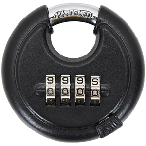 4 Digit Combination Disc Padlock by Livingandhome