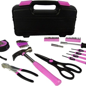 Hyfive Pink Tool Kit with Pink Hammer, Pink Pliers 38pc - Pink by Hyfive