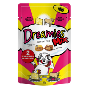 Dreamies Cat Treat Mix - Beef and Cheese by Dreamies