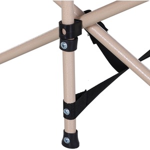 Outsunny Wide Folding Camping Cot With Carry Bag - Blue and Beige by Outsunny