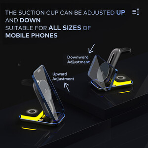 4 in 1 Wireless Charging Stand - Black