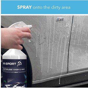 Waterless Wash And Wax 5L Plus 1L - White by M Sport