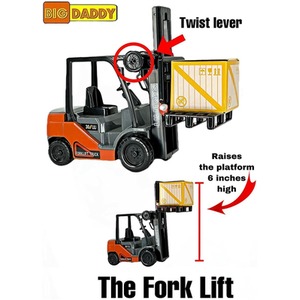 Big Daddy Construction Fully Functional Tractor Lorry Toy Trucks Cars - Multi / Fork Lift by Big Daddy