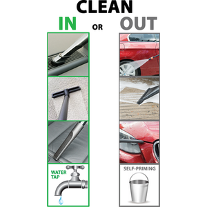 Gardenjack 3 in 1 Pressure Washer Wet and Dry Vac Vacuum - Green by Gardenjack