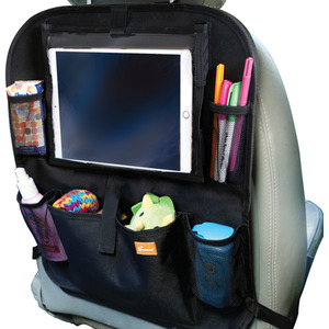 Dreambaby Backseat Organiser With 'Built-In' Ipad Holder - Black - Red by Dreambaby