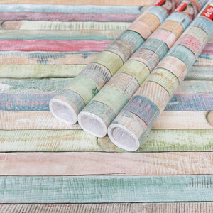 dc fix Rio Coloured Self Adhesive Vinyl Wrap for Kitchen Doors and Worktops - Multi / 67.5cm x 2m (pack of 3) by d-c-fix