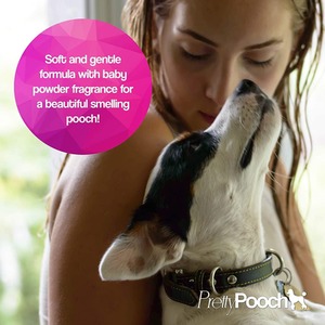 Baby Powder Fragrance Dog Shampoo 2 Litres and Ear Cleaner 250ml - Clear by Pretty Pooch