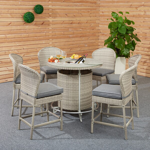 Cambridge 7 Piece Bar Set - Natural by Malay Deluxe